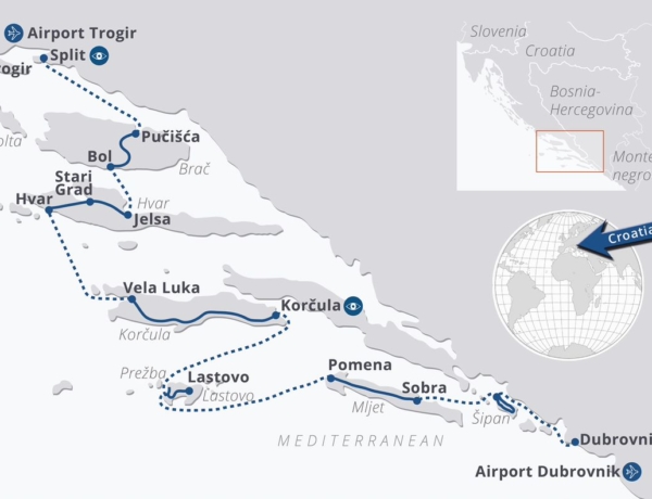Croacia: desde Split a Dubrovnik en barco-bici