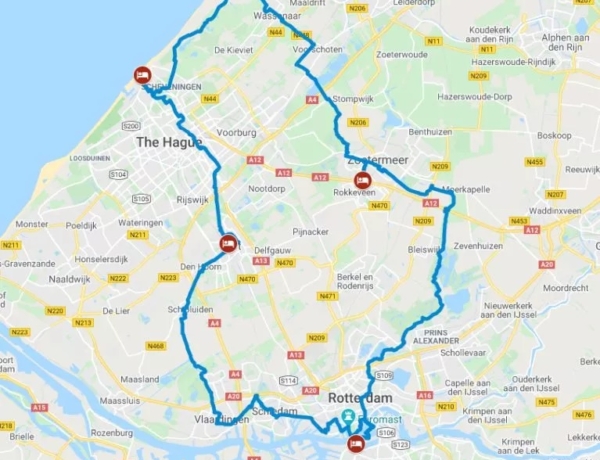Con niños en bici por el sur de Holanda