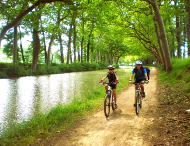 Canal de Midi en bicicleta para toda la familia